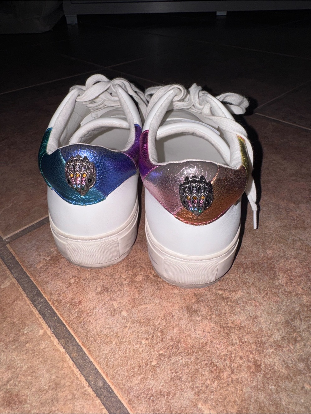Kurt Geiger Laney Eagle Rainbow Sneaker size 38.5